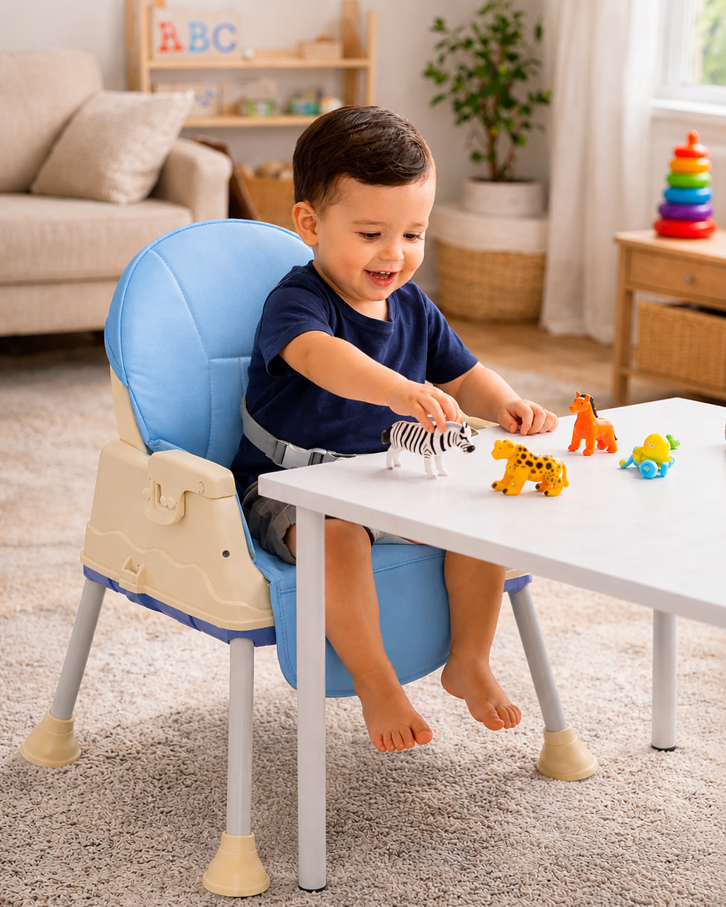SILLA COMEDOR 4 EN 1 PARA BEBE
