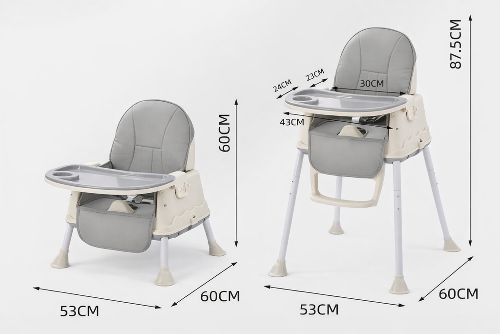 SILLA COMEDOR 4 EN 1 PARA BEBE